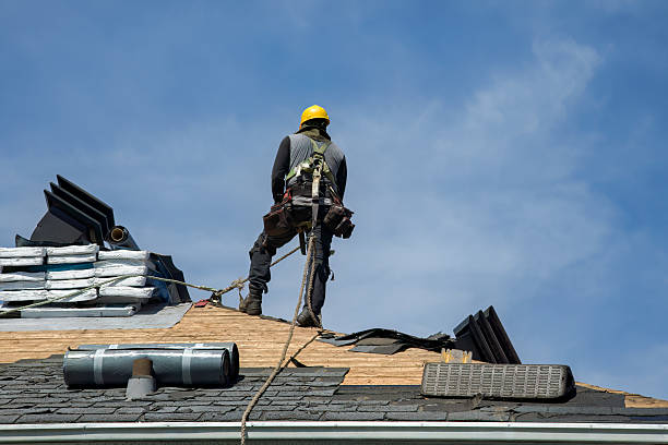 Professional Roof Replacement technician working in Hallettsville, TX